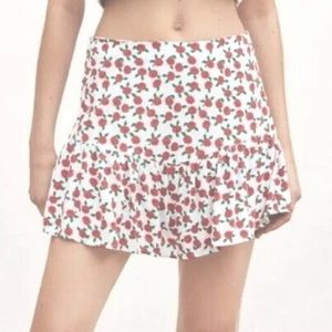 Zara rose print skort